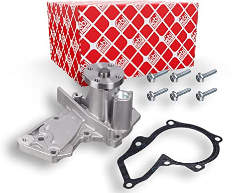 febi bilstein 39114 Wasserpumpe mit Dichtung und Schrauben, 1 Stück | Kompatibel mit: FORD B-MAX, C-MAX, C-MAX II, ECOSPORT, FIESTA V, FIESTA VI, FIESTA VI Van, FOCUS C-MAX, FOCUS II