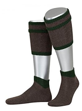 Almbock Trachten Strümpfe Herren - Wadlstrümpfe in Braun - Tracht Stutzen zur Lederhosen
