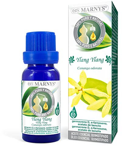 MARNYS Aceite Esencial Ylang Ylang 100% Puro Quimiotipado 15ml, 1 unidad