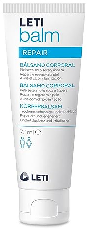 LETIbalm Körperbalsam - reichhaltiger Körperbalsam mit Ceramiden, glättet, spendet Feuchtigkeit und entfernt sichtbare Hautschüppchen, 75 ml