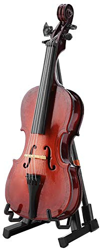 Miniatur-Cello 5,5 in exquisiten Mini-musikalischen Ornamenten mit schöner Hülle, ideal zum Dekorieren von Bücherregal und Schreibtisch