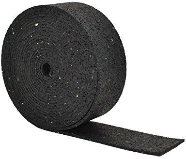 My Plast belastbare Bautenschutzmatte 20 000 x 50 x 3 mm, 1 pièce Tapis Rouleau de granulés de Caoutchouc résistant à l'eau pour la Construction de terrasses, Noir, 20.000 x 50 x 3 mm