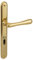 ALPENSTAHL - Maniglia per porta in ottone anticato, stile vintage, con serratura, in ottone lucido BB