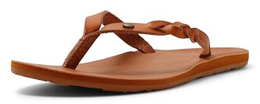Roxy Women's Liza Flip Flop Sandal, Tan, 8