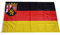 Stormflag Rheinland Pfalz Flagge(90cmx150cm) Polyester Pongee 90g mit Ösen mit Doppelnadel genäht.