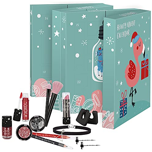 fesh! - Kosmetik-Adventskalender für Teens, All for You, 24 Beauty und Make-Up Überraschungen, Highlights für Augen, Lippen und Gesicht, in edler Box, besondere Geschenk-Idee für junge Frauen