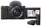 Sony Alpha ZV-E10 | APS-C spiegellose Vlog-Kamera (schwenkbarer Bildschirm für Vlogging, 4K-Video, Echtzeit-Augen-Autofokus) Schwarz + SEL1650 Objektiv + Mikrofon