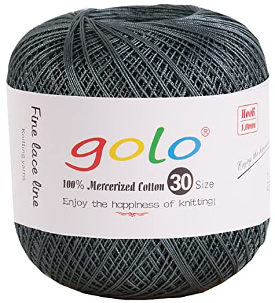 golo Häkelgarn 30 für handgestricktes Häkelgarn Gewinde häkeln Baumwollgarn