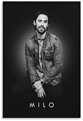 XXJDSK Foto Auf Leinwand Milo Ventimiglia Moderne Familien-Schlafzimmer-Dekor-Poster 60X90cm Kein Rahmen