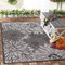 Impression Outdoor Teppich Wetterfest - Balkon Teppich Wasserabweisend - Teppich für den Innen und Außenbereich, Terrasse, Garten, Wohnzimmer, Bad oder Küche - Dunkelgrau, 140 x 200 cm