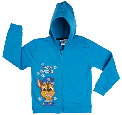 United Labels Paw Patrol Kapuzenpullover für Jungen mit Reißverschluss Hoodie Sweatjacke Blau (as3, Numeric, Numeric_110, Numeric_116, Regular, 110-116)
