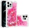 KBIKO-zxl Compatible with iPhone 12 Pro Max Case, Glitter Sequin Clear Back Cover with Soft TPU Bumper Phone Case Slim Transparent Sequin Back Case for iPhone 12 Pro Max.Pink YBL