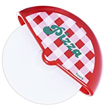 FISURA - Origineller Pizzaschneider mit Vichy-Muster. Rostfreier Stahl und ABS. Maße: 7,5 x 5,5 cm
