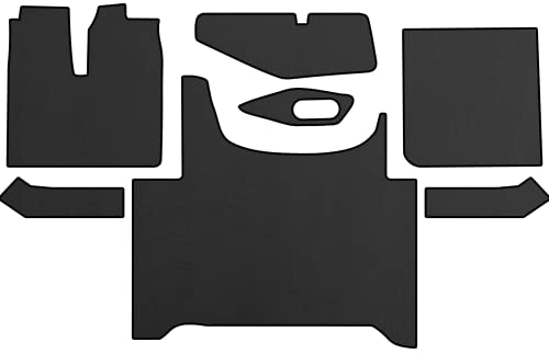 PRESTIGE LINE Fußmatten für Man TGX ab 2020 - 2 Schubladen, Allwetter-Matten Schwarz - Eco-Leder LKW-Matten