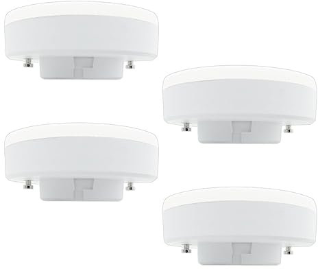 Shop SoftAir® Set mit 4 Lampen, Strahler GX53, 10 W A 12 W, LED, natürliches warmes und kaltes Weiß von 835 bis 1100 Lumen, 120 Grad, 230 V, auch dimmbar (12 W, 850 lm, natürlich, 4000 K, dimmbar)