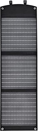 HARICSET 60W Chargeur Solaire Portable Panneau Solaire Portable 2 Ports USB 1 Port CC Portable étanche QC3.0 Charge Rapide pour Le Camping Les téléphones Portables la Banque d'alimentation(Size:60W)