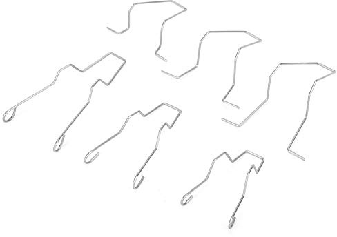Dioche Haltebügel Auto Scheinwerfer, 6 STÜCKE Stahl Scheinwerfer Abblendlicht Abblendlicht Scheinwerferbirne Haltefeder Clip Clamp für H1/H3/H4/H7