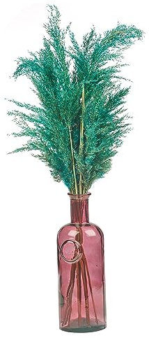 URBNLIVING ADELE Large Recycled Red Glass Vase Flower Stem Rose Sunflower Gift Decor Holder (2.25L)