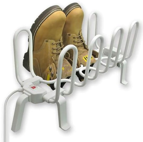 Shoe Boot Dryer,4 Pairs Free Standing Electric Shoes Dryer Dry Heater Boot Rail Rack Dehumidify Warmer,Shoe Dryer for Boots Shoe Socks Glooves Drying Machine,67X25X29CM