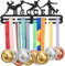 SUPERDANT Porta Medaglie da Parete Da Calcio Espositore per Medaglie Sportivo Espositore Porta Medaglie Supporto Da Parete Sportivo Espositore da Parete per Medaglie per Premi Calcio Regalo per Atleta