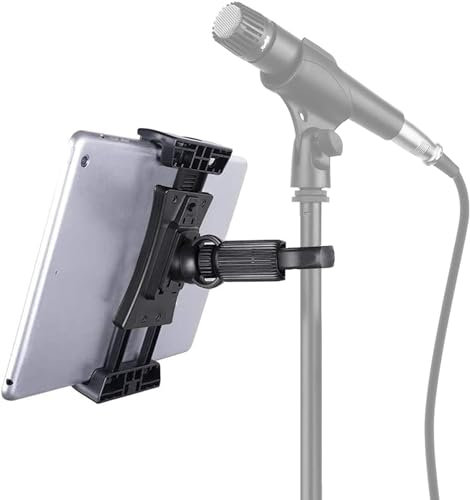 Rockstar - Soporte Tablet Micrófono AZCO21 Multifuncional, Estable, Ajustable 360°, Universal Compatible Para iPad, iPad Pro, Mini