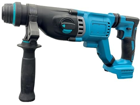 Bohrhammer Für Makita 18 V Akku, Bürstenlos Kabellos Mit Sicherheitskupplung Für Beton/Mauerwerk, 3 Joule, 1200 U/min, 5000 Ipm, 4 Anwendungsmodi Mit 360°Zusatzhandgr
