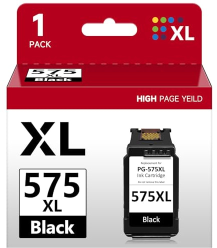 Firstoner PG-575XL Druckerpatronen, PG-575XL Druckerpatronen Schwarz Ersatz für Canon 575 Patronen Kompatibel mit Canon PIXMA TS4755i TS3550i TS3551i TS3750i TR4750i TR4751i (575XL Schwarz)