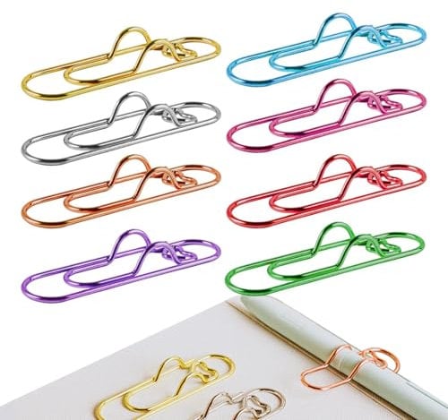 Stiftklammern aus Metall für Notizbücher, multifunktionale Stiftklammern - Buchstifthalter Stiftklammern,Büroklammer-Stifthalter, Notizbuch-Stiftklammern, geeignet für Studenten und Büroangestellte