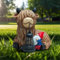 lifemet Hochland Kuh GNOME Dekor, Garten Gnomes Statuen Hochland Vieh Mund mit Laterne, Outdoor Ornamente Lustige Dekoration für Yard, Patio, Rasen, Geschenke Geburtstag für Frauen, Muttertag