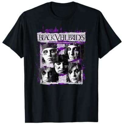 Official Black Veil Brides Vintage Retro Band Photo T-Shirt