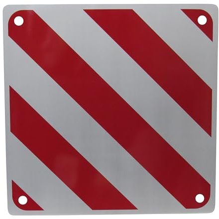Aluminium Motorhome Rear Warning Sign (Caravan Safety Hazard Signal Reflector)