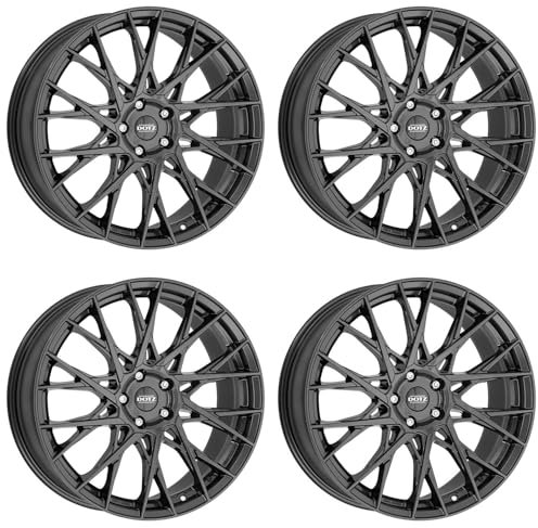 4x Dotz Felgen Fuji grey 7.5Jx18 ET35 4x100 kompatibel mit Lancia Delta Musa Ypsilon