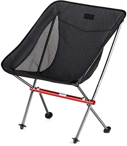 Leichter Klappstuhl Camping Omic Rückenstütze, Tragbarer Ultraleichter Angelhocker, Aluminium Moon Chair, Tragkraft 300 Kg, Starke Belastbarkeit