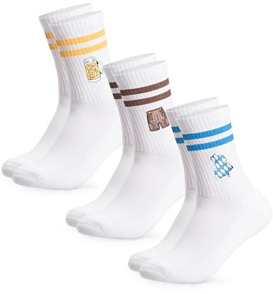 Occulto Damen & Herren Motiv Tennissocken 3er Pack (Modell: Rio), Statement Tennis Socken