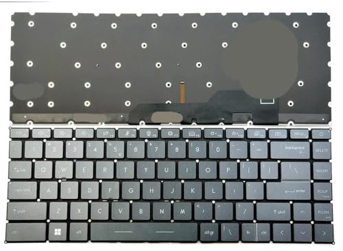 OGBTKIZP Clavier d'ordinateur Portable rétro-éclairé Compatible avec MS-14D1 MS-14D3 MS-1552 Moderne 14 B11S 14 B10MW B10RASW B10RBSW B11M
