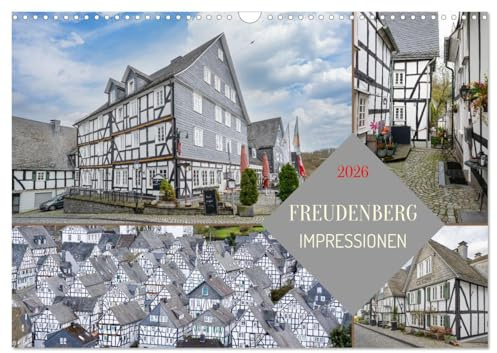 Freudenberg Impressionen (Wandkalender 2026 DIN A3 quer), CALVENDO Monatskalender: Tauchen Sie ein in die unvergleichliche Schönheit von Freudenberg (CALVENDO Orte)