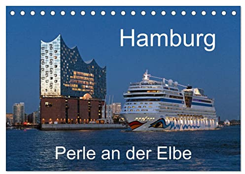 Hamburg - Perle an der Elbe (Tischkalender 2026 DIN A5 quer), CALVENDO Monatskalender: Hamburg bietet mehr als Schiffe und Hafen, Stadtteile wie ... sind auch sehr interessant. (CALVENDO Orte)