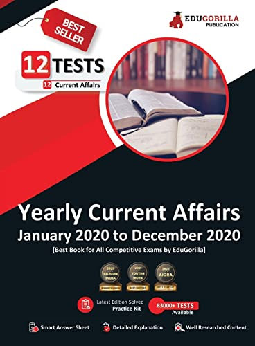 All Current Affairs of 2020 Covers January to December 2020 CA for Competitive Exams MCQ in English by EduGorilla: January 2020 to December 2020 ... Defence, Banking and All Competitive exams