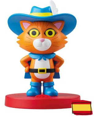 FABA Personaje Sonoro Gato con Botas y Otro Cuento - Historias Sonoras - Juguetes, Contenidos Educativos, En Español, para Niñas y Niños a Partir de 4 años