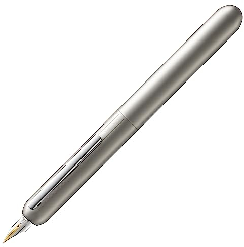LAMY dialog 3 Füllhalter 074 – faszinierender Füller im Palladium-Finish mit Drehmechanik und mit voll versenkbarer, ... 2 Stück (1er Pack)