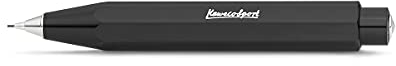 Kaweco SKYLINE SPORT Druckbleistift Black 0.7 mm HB I Mechanischer Bleistift aus hochwertigem Kunststoff in Trendigem Design I Druck-Bleistift nachfüllbar in Schwarz I Druckminenbleistift 10,5 cm