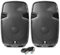 VONYX SPJ1500ABT 15-Inch Active PA Speakers Pair with Bluetooth, USB MP3 Player, Built-in Mixer and XLR Cable - 1600W Professional Powered Speaker Package