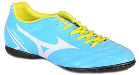 Mizuno - Mizuno Monarcida AS HallenfuÃ?ballschuhe Himmelblau Leder 152428 - Hellblau, 40
