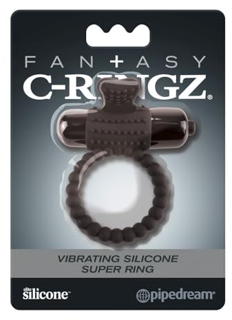 Pipedream Fantasy C-Ringz Vibrating Silicone Super Ring, Black, 3,2 cm