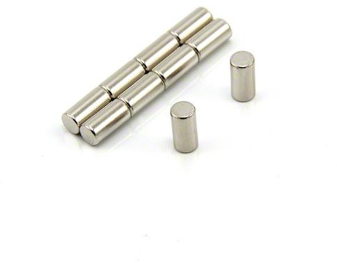 N42 Neodymium Magnet for Arts, Crafts, Model Making, DIY, Hobbies, Office, and Home - 5mm dia x 10mm thick - 1.1kg Pull - Pack of 200
