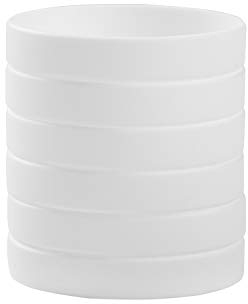 BRANDWINLITE Großhandel 6 Stück/Packung Einfarbig Leere Silikon Armbänder Gummiarmbänder