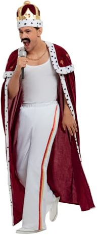 Smiffys Men's Smiffys Officially Licensed Queen Deluxe Royal Costume Smiffys Officially Licensed Queen Deluxe Royal Costume