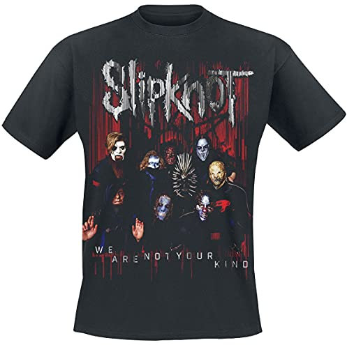 Slipknot Group Photo Männer T-Shirt schwarz L 100% Baumwolle Band-Merch, Bands