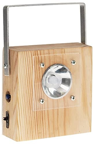 matches21 HOME & HOBBY LED Taschenlampe DIY Holz Bastelset für Kinder ab 11 Jahren Elektronik Bausatz