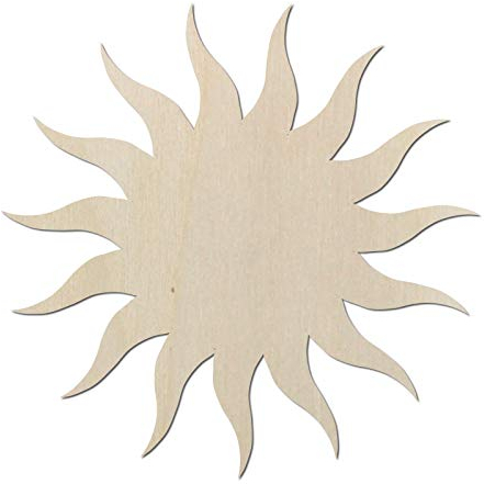 Kleenes Traumhandel - Sonne - Schlafzimmer Deko bis 60 cm Durchmesser aus Holz - Wanddeko Türdeko Kinderzimmer (45 cm, Sonne Typ1)